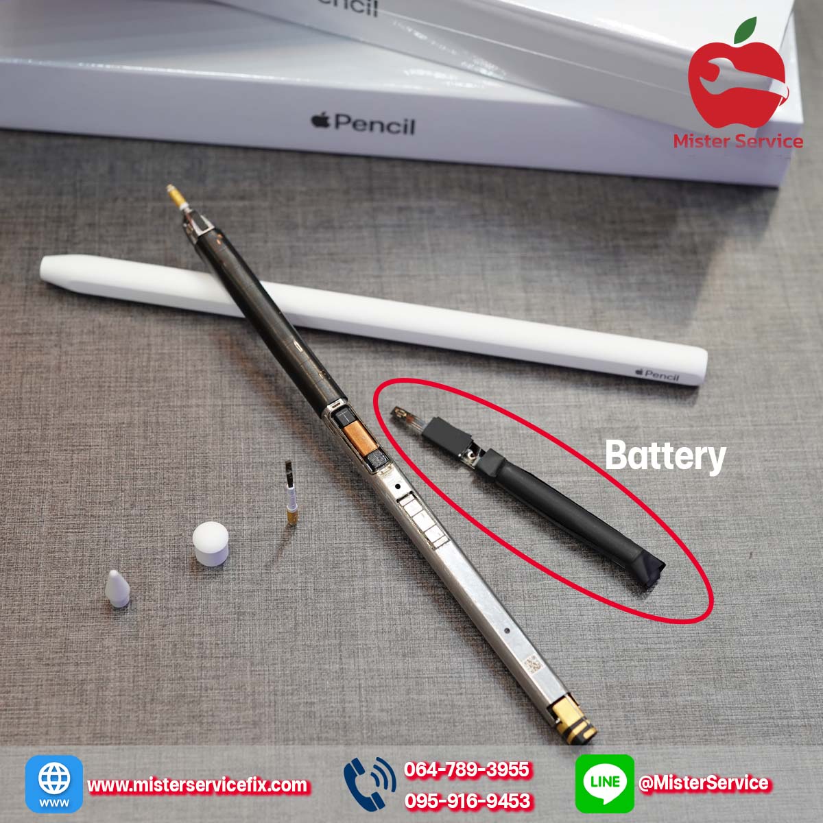 แบตเตอรี่ Apple Pencil , แบตปากกาไอแพด